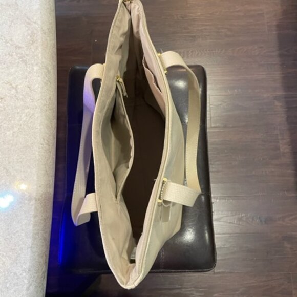 Joy Christie City Beige Leather Tote with RFID Protection - Picture 4 of 4